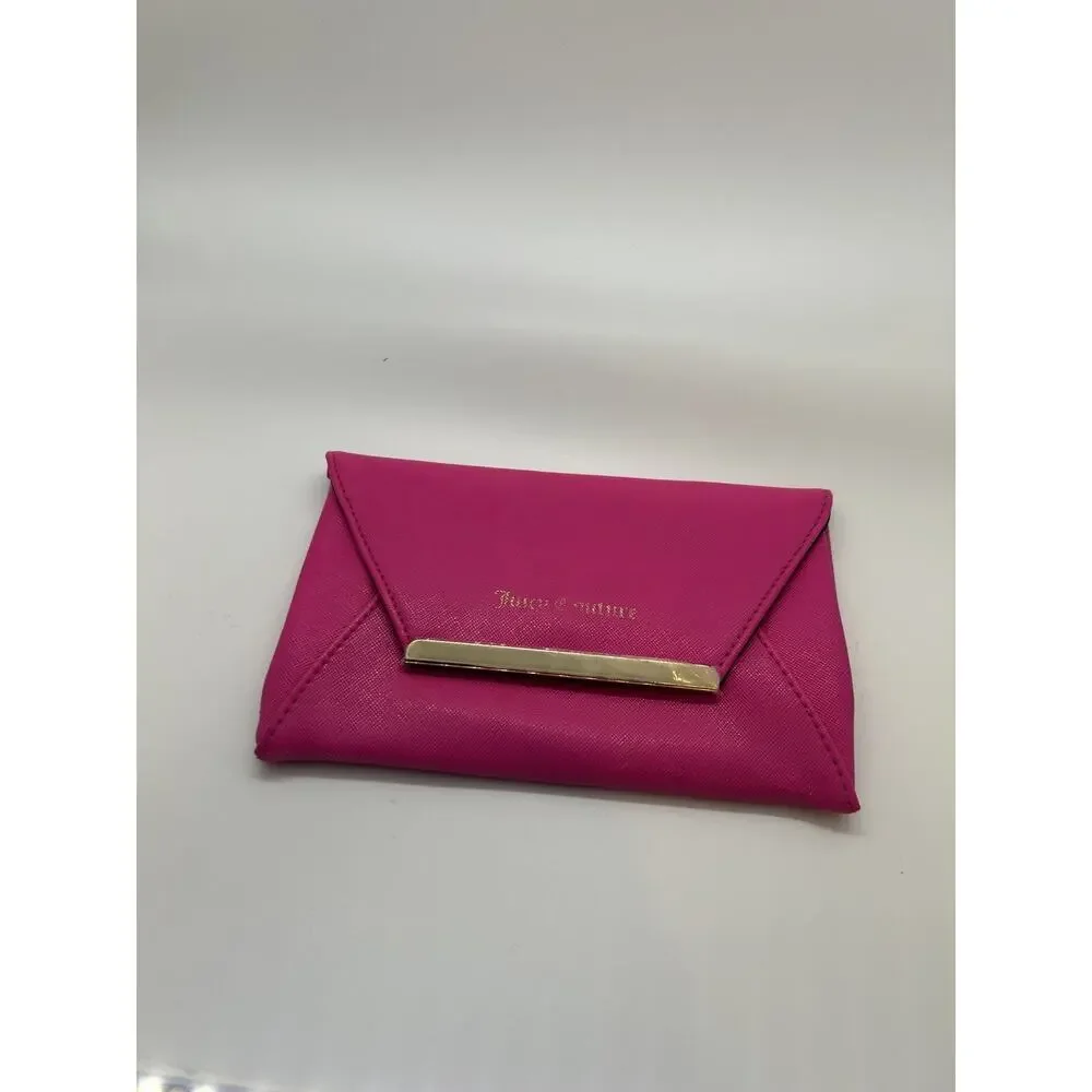 Y2K Juicy Couture pouch‎ in Juicy Pink with silver hardware